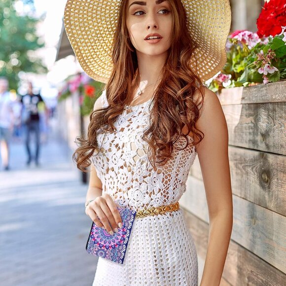 10 Pieces Small Coin Purse Boho Change Purse Pouch Mini Wallet Coin Bag with Zip - Picture 6 of 7